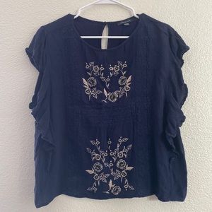 American Eagle 🦅 Navy Blue blouse